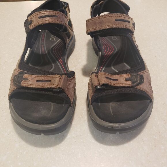 Ecco Women's Yucatan Sandal Size 38 Brown Adjustable Sport Outdoor Water Shoes - Picture 3 of 7